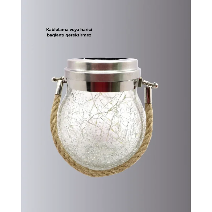 BUĞZ Solar Güneş Enerjili Dekoratif Cam Lamba