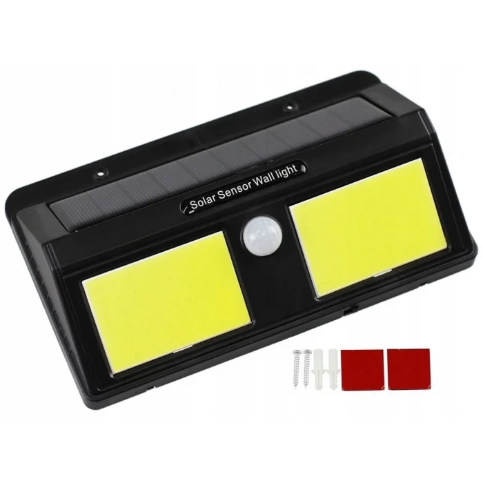  Solar Güneş Enerjili Sensörlü 96 Cob Led Aplik Duvar Tipi Led Lamba