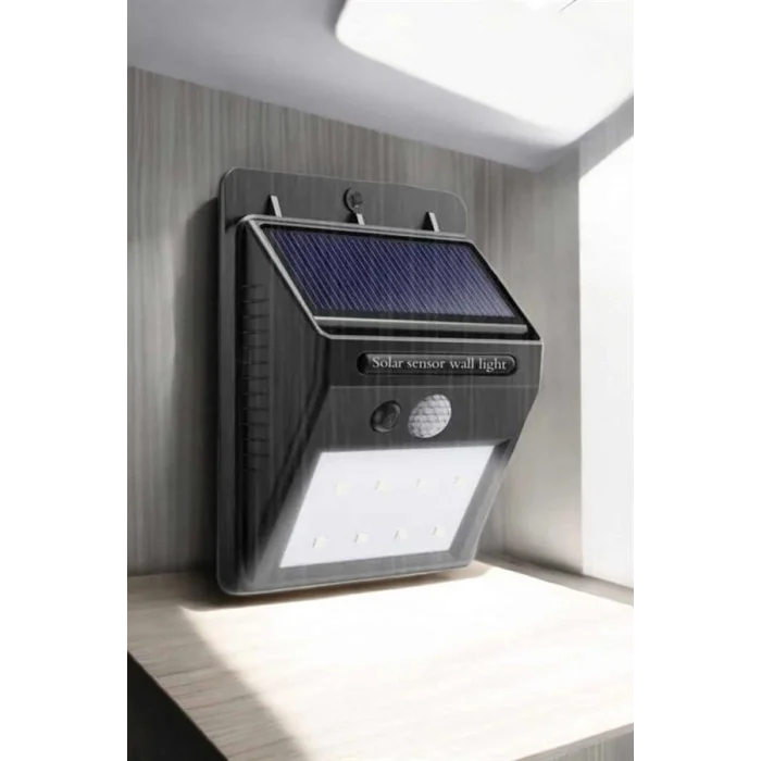 BUĞZ Solar Lamba Giriş, Bahçe Yol Avlu Hareket Sensörlü Led Parlak Gece Su Geçirmez