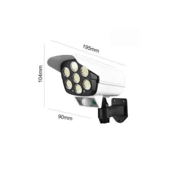  Solar Lamba Kamera Görünümlü Duvar Lambası Dönebilen Bahçe Aydınlatması