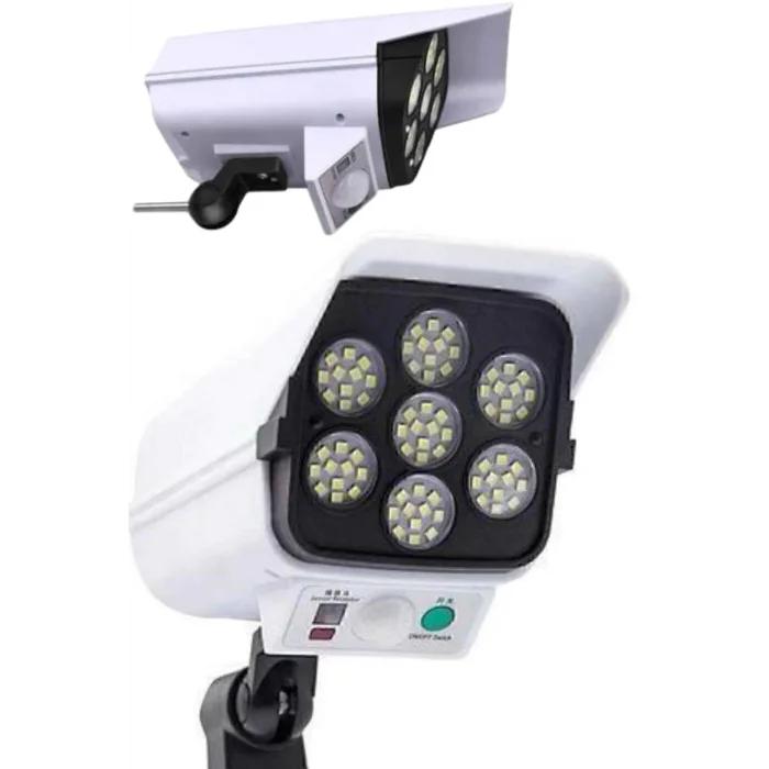 BUĞZ Solar Lamba Kamera Görünümlü Duvar Lambası Dönebilen Bahçe Aydınlatması