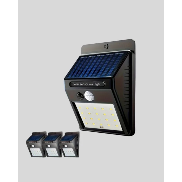 BUĞZ Solar LED Bahçe Aydınlatma – Hareket Sensörlü, Güneş Paneliyle Şarj Olan, IP65 Dayanıklı