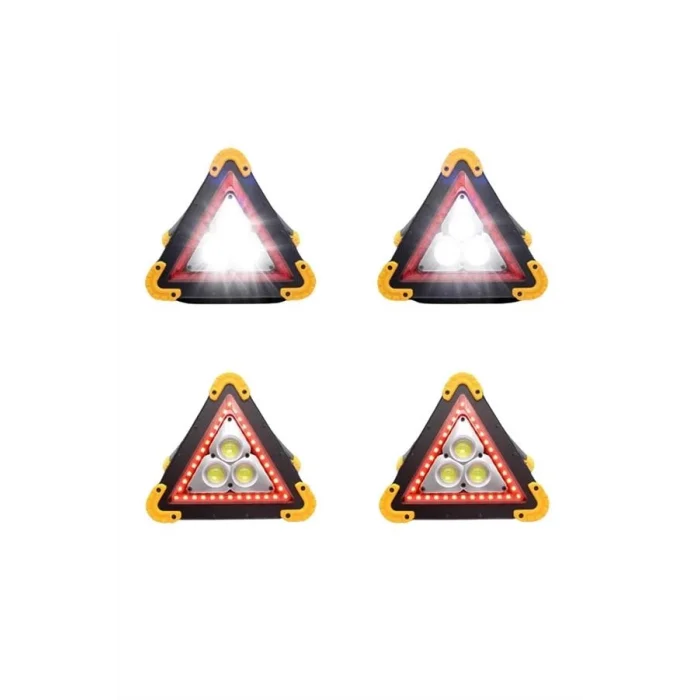 BUĞZ Solar Şarjlı Çok Fonksiyonlu Reflektör Işıklı Ikaz Lambası Acil Durum Reflektörü Acil Durum Uyarı Lambası