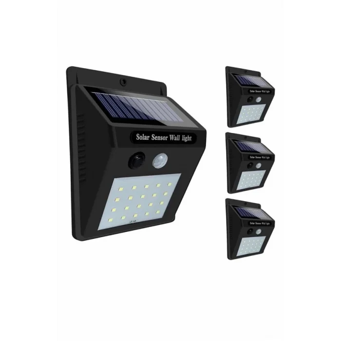 Solar Sensörlü Duvar Lambası Bahçe Lamba 20 Led Işık