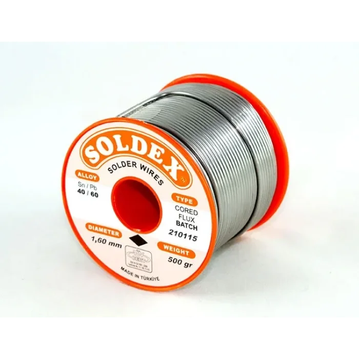 BUĞZ Eco Lounge Soldex 40-60 Lehim Teli 500 Gr 1.6 mm- Sn:40 / Pb:60