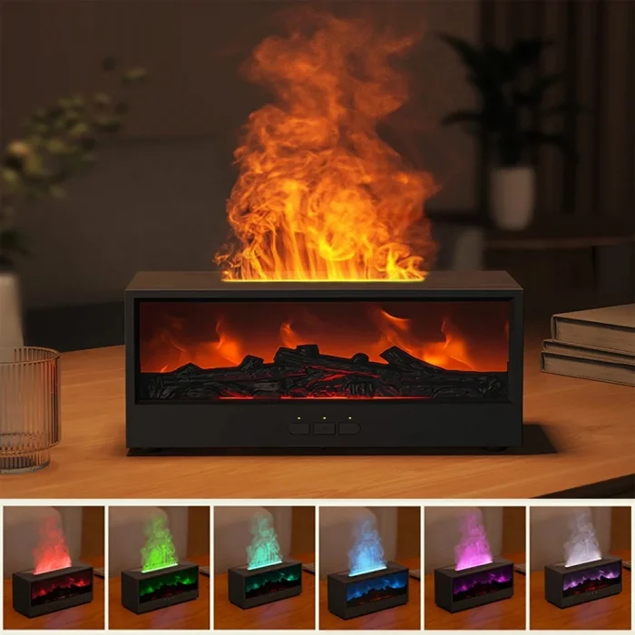 BUĞZ Şömine Görünümlü Alev Efektli Hava Nemlendirici