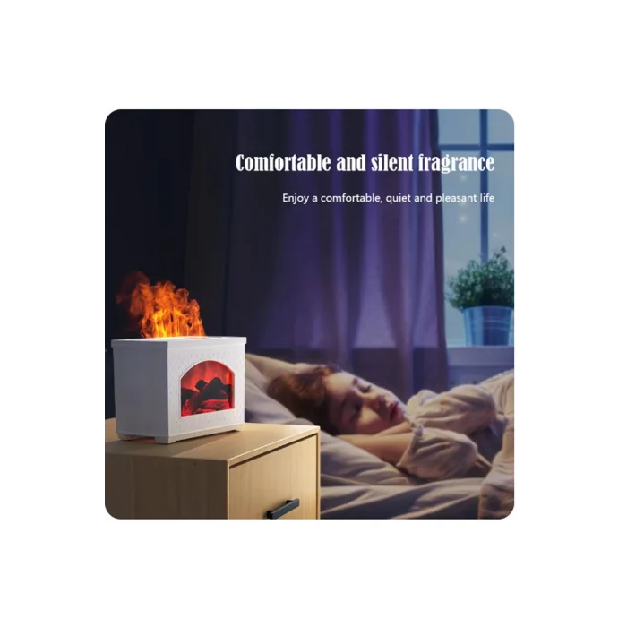 BUĞZ Şömine Hava Nemlendirici Aromatik Oda Kokusu 270 Ml Difüzörü Buhar Makinası - Lisinya