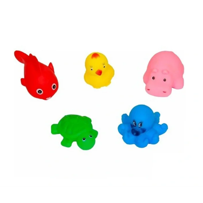 BUĞZ Sozzy Toys Neşeli Banyo Oyuncakları Sevimli Hayvanlar 5li