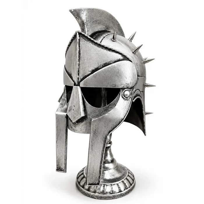 BUĞZ Spartalı Gladyatör Miğferi Biblosu - Metal - 45x20 cm Dekoratif Obje