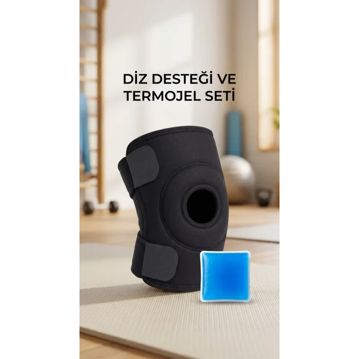 BUĞZ Spor Destekli Çapraz Bağ Diz Korsesi Menisküs Ağrısı İçin Termojelli Dizlik