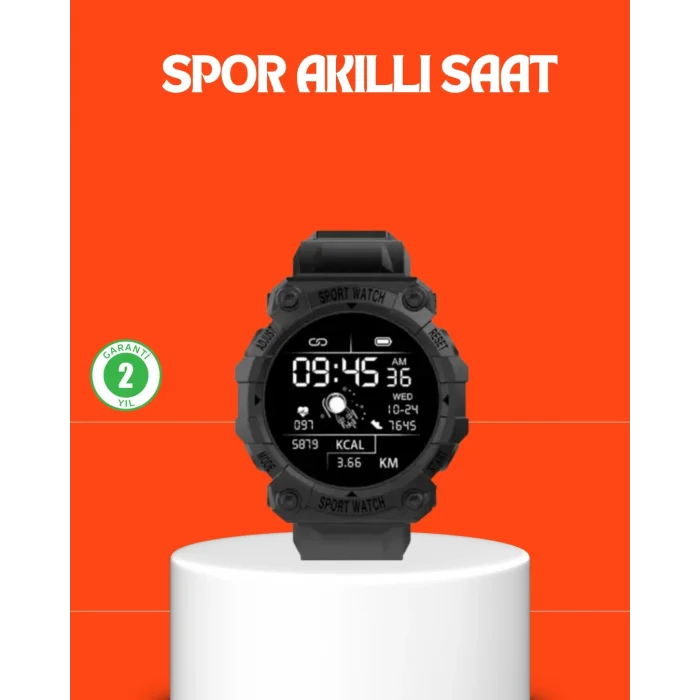 BUĞZ Sporcu Akıllı Saat – Kalp Atışı, Adım, Kalori ve Tansiyon Takipli