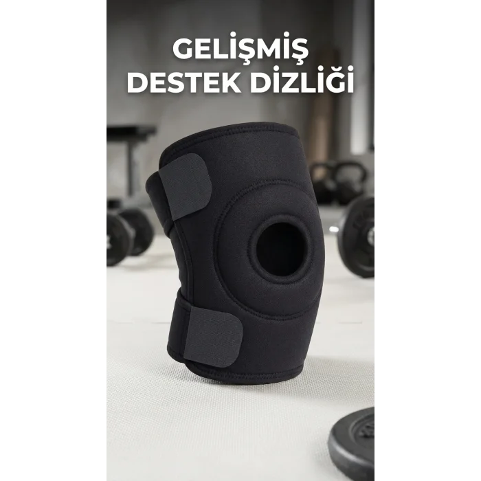 BUĞZ Sporcu Diz Korsesi Çapraz Bağ Destekli Termojel Hediyeli