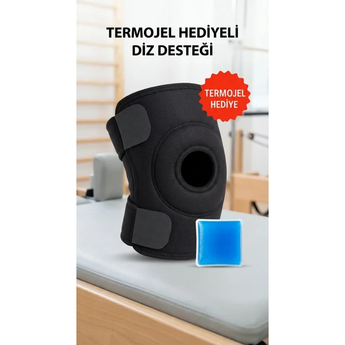BUĞZ Sporcu Diz Korsesi Çapraz Destekli Menisküs Ağrısı İçin Termojelli