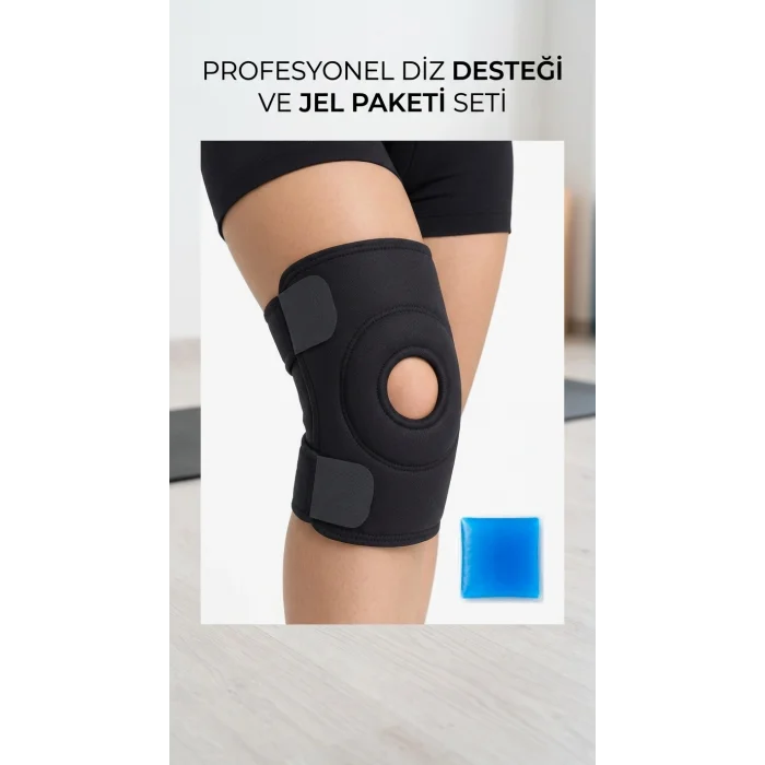 BUĞZ Sporcu Diz Korsesi Çapraz Destekli Menisküs İçin Termojel Hediyeli