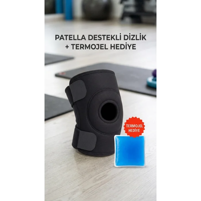 BUĞZ Sporcu Dizliği Çapraz Bağ Destekli Termojel Hediyeli Medikal Korsesi