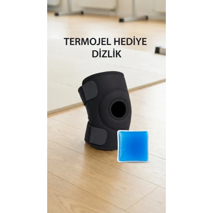 BUĞZ Sporcu Dizlik Medical Destekli Çapraz Bağ Koruma Termojel Hediye