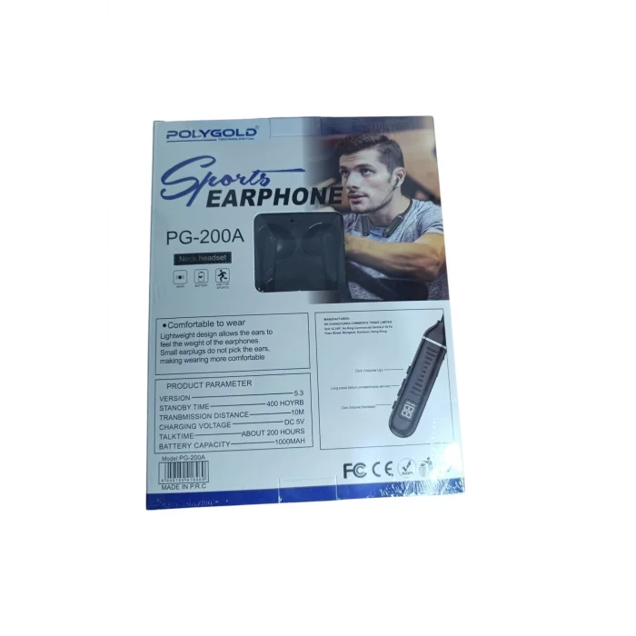 Sports Earphone PG-200A Bluetooth kulaklıklar