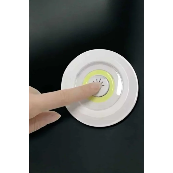 BUĞZ Spot Lamba Led Işık 3lü Uzaktan Kumandalı Pilli Yapışkanlı Kablosuz - Lisinya