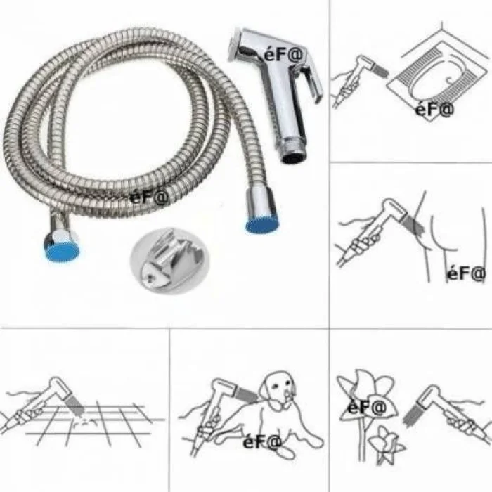 BUĞZ Sprey El Duşu Kedi Köpek Yıkama Tabancası Seti ve Kedi Köpek Yıkama Tarağı ( BUĞZ )