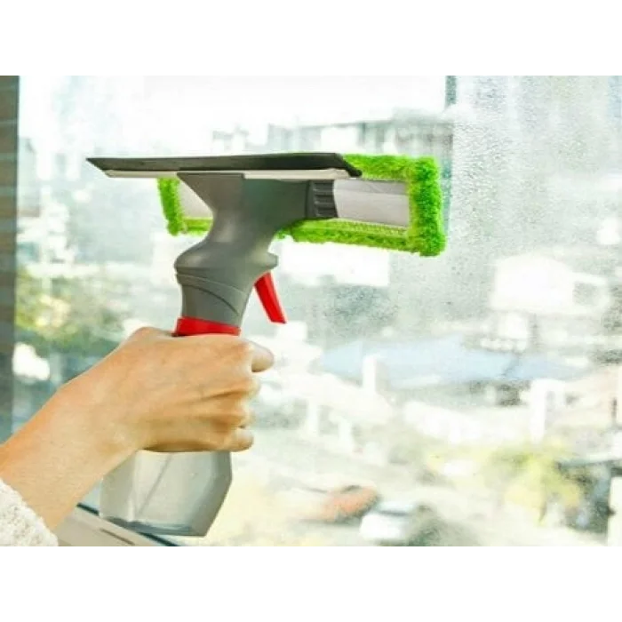 BUĞZ Spreyli Su Hazneli Mikro fiber Cam Silme Mopu