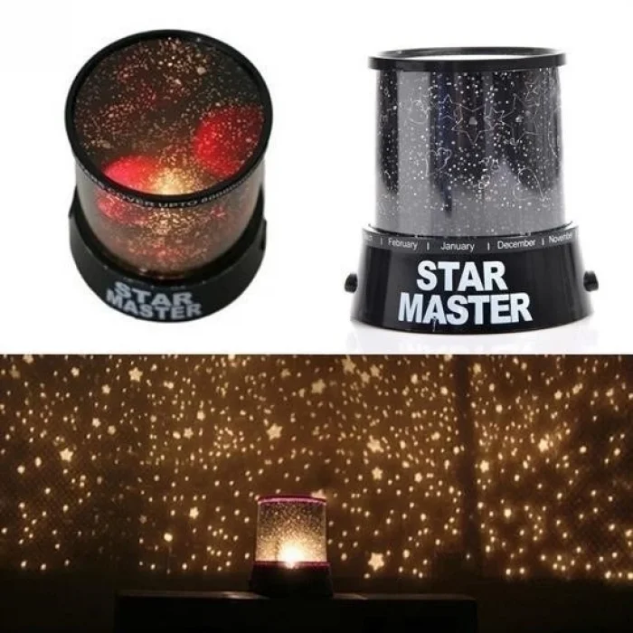 BUĞZ Star Master Pilli Gökyüzü Projeksiyonlu Led Renkli Yıldızlı Tavan Işık Yansıtma Gece Lambası