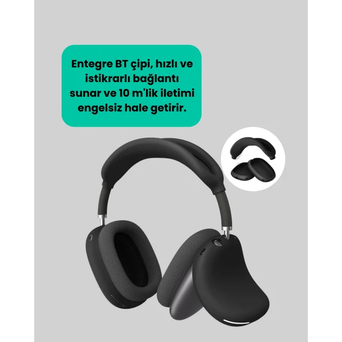 BUĞZ Stereo Ses Kaliteli Bluetooth Kulaklık | Katlanabilir ve Ergonomik Tasarım - BUĞZ