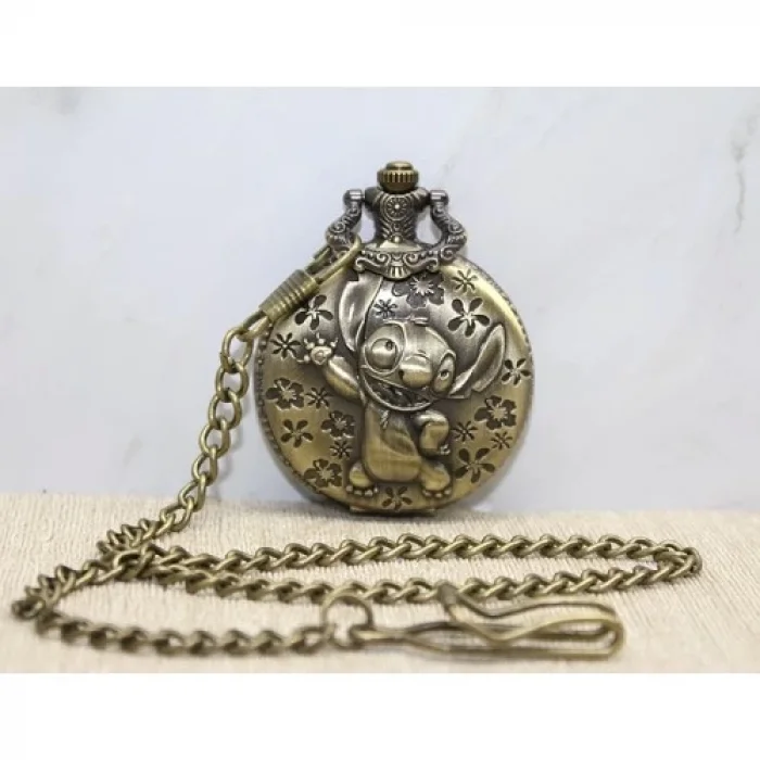  Stitch Tasarımlı Köstekli Saat