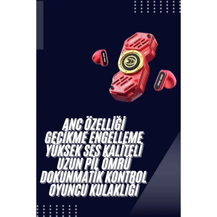 BUĞZ Stres Çarklı Oyuncu Kulaklığı Güçlü Bass Gamer Bluetooth Kulaklık Kablosuz