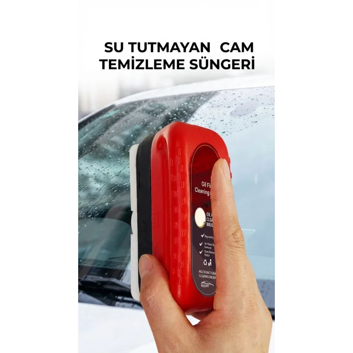 BUĞZ Su Bırakmayan Özel Araç Cam Temizleme Süngeri, Pratik Kullanım