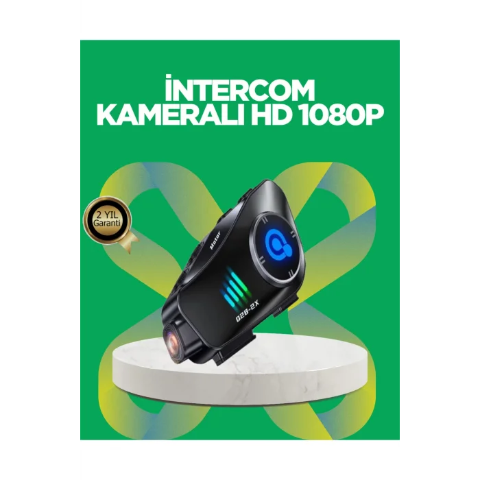 BUĞZ Su Geçirmez Bluetooth Kask Kulaklık ve 1080P Kamera Özellikli Motosiklet Interkom Sistemi