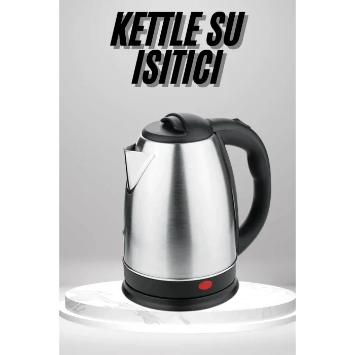 BUĞZ Su Isıtıcı 220 - 240 V Paslanmaz Çelik Kettle Uzun Ömürlü 2000 Watt