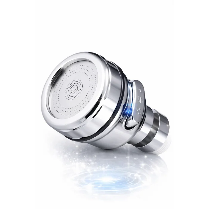 BUĞZ Su Tasarruflu Krom 3 Fonksiyonlu Döner Musluk Ucu Mutfak Evye Banyo Lavabo Çeşme Batarya Aparatı