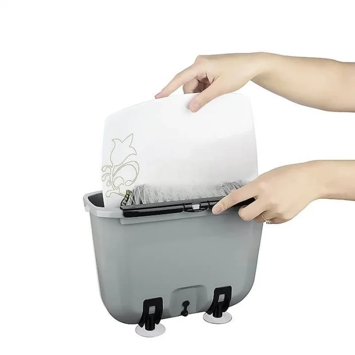 BUĞZ Su Tasarrufu Sağlayan Pratik Vantuzlu Bulaşık Yıkama Fırçası