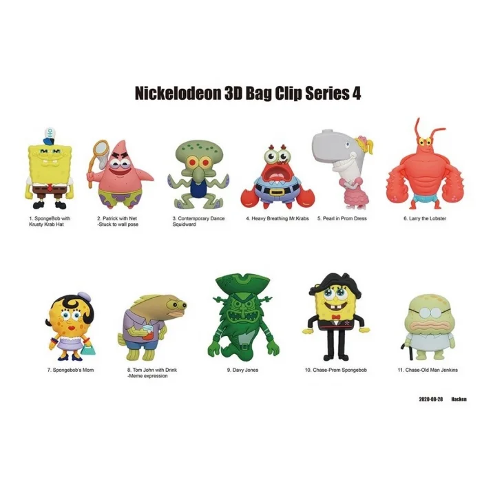 BUĞZ Sünger Bob Klipsli Figür Seri 4
