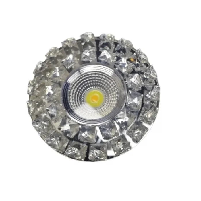 BUĞZ SUNLED 8202 Cam Spot Kasası 5W Beyaz Işık Led Çerçeveli Günışığı - Priz ve Anahtar İçin Uyumlu Çerçeve