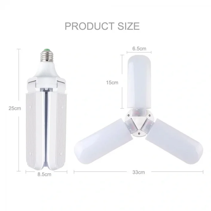 BUĞZ Sunlife Beyaz Işık 3 Pervaneli 45 Watt Tasarruflu Bx40