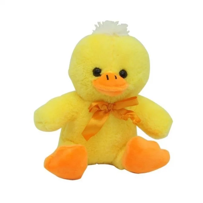  Sunman Peluş Oturan Ördek Kurdelalı 20 Cm