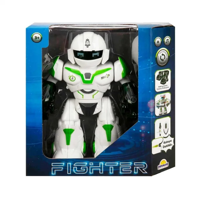 BUĞZ Sunman Sesli ve Işıklı Robot Fighter 22 cm