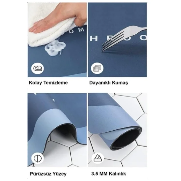 BUĞZ Süper Emici Banyo Paspası 38*58 Cm