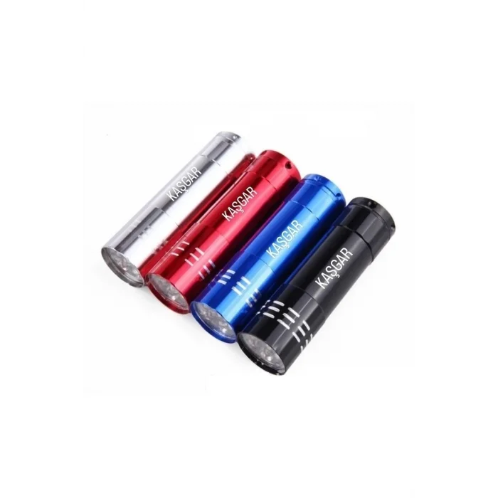BUĞZ Süper Parlak 9 Ledli Metal Mini El Feneri