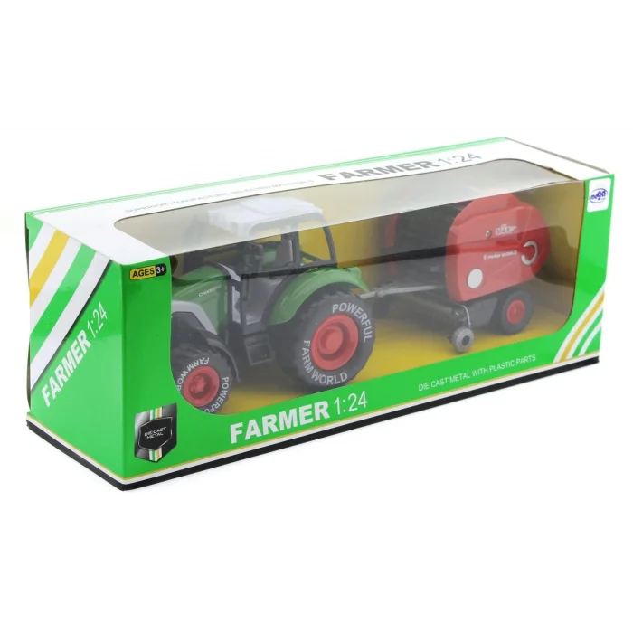  Sürtmeli Die Cast Yeşil Traktörlü Biçerdöver