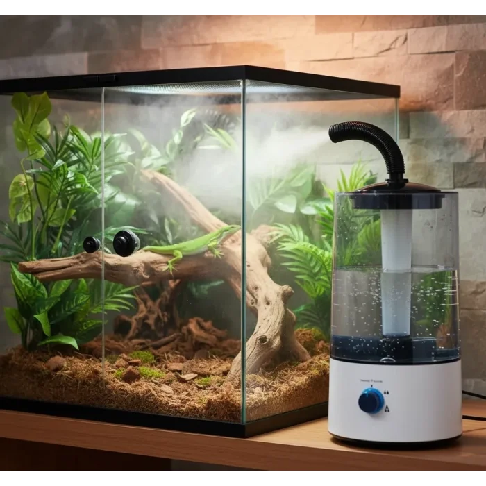 BUĞZ Sürüngen Teraryumu Nemlendirici Sis Makinesi - Ultrasonik Otomatik Buhar Üretici | Bukalemun, İguana, Gecko İçin ( BUĞZ )