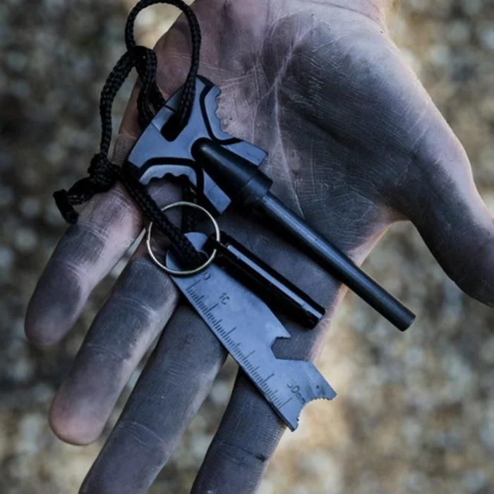 BUĞZ Survival Ateş Başlatıcı Magnezyum Çubuk Taş Hayatta Kalma Kiti