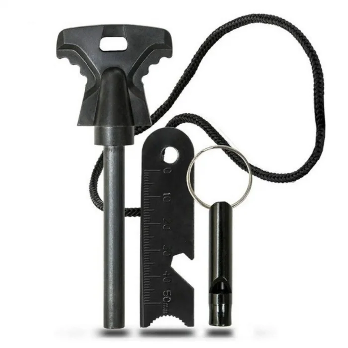 BUĞZ Survival Ateş Başlatıcı Magnezyum Çubuk Taş Hayatta Kalma Kiti