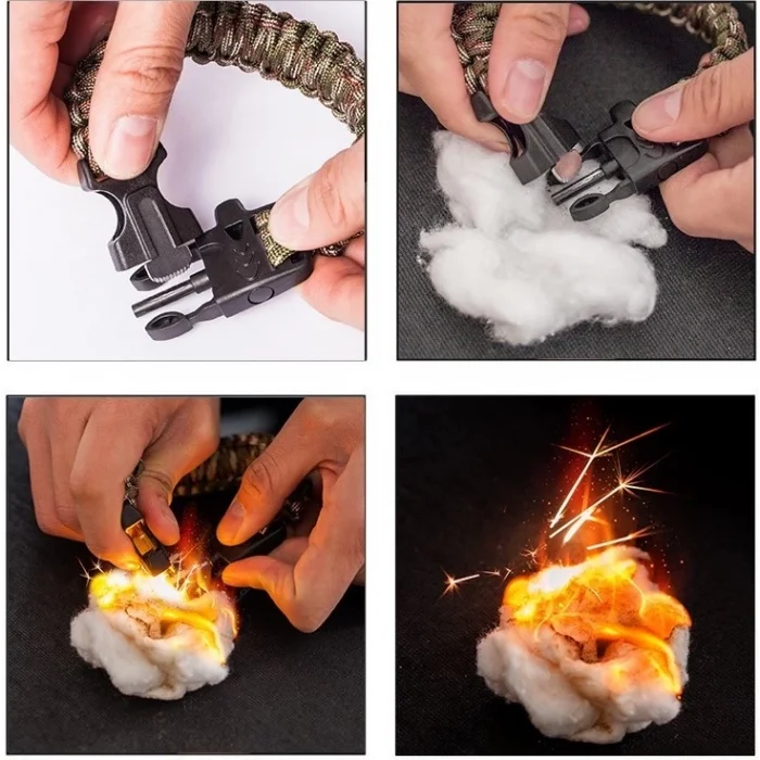  Survıval Kamp Bileklik  Düdük Çok Amaçlı