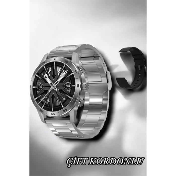  Suya Dayanıklı Dokunmatik Akıllı Saat Bluetooth 5.0, Sesli Asistan ve Sağlık Takibi