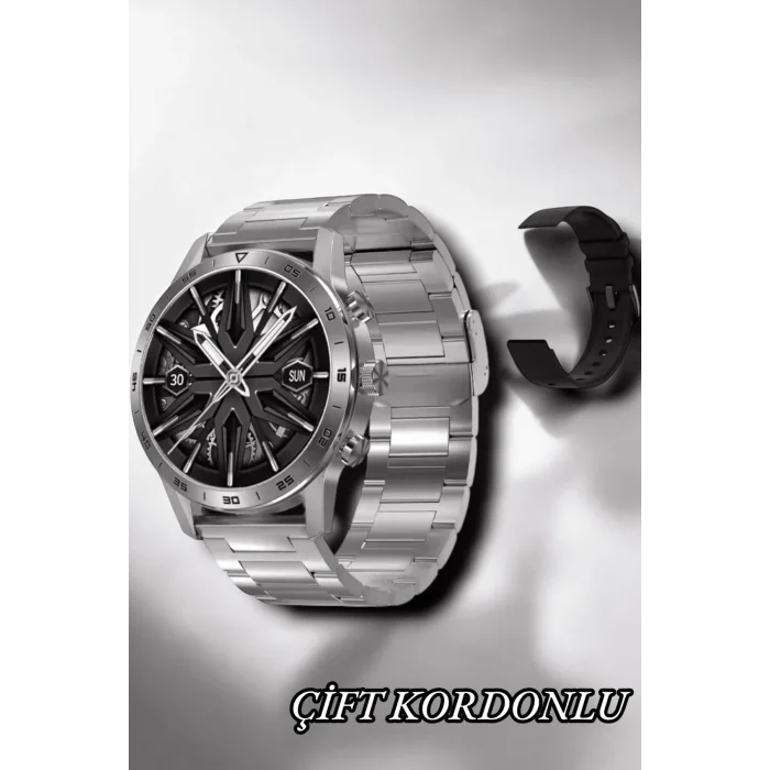  Suya Dayanıklı Dokunmatik Akıllı Saat Bluetooth 5.0, Sesli Asistan ve Sağlık Takibi