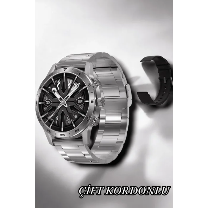 BUĞZ Suya Dayanıklı Dokunmatik Akıllı Saat Bluetooth 5.0, Sesli Asistan ve Sağlık Takibi - BUĞZ