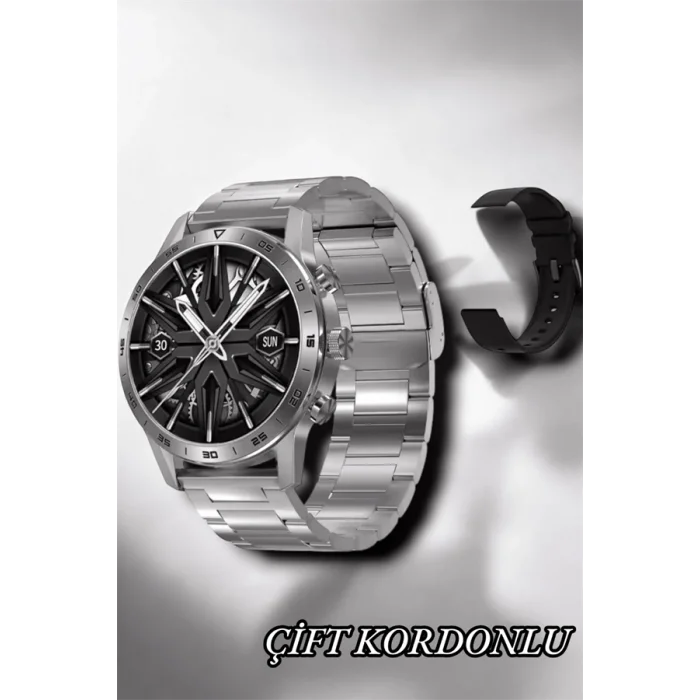 BUĞZ Suya Dayanıklı Dokunmatik Akıllı Saat Bluetooth 5.0, Sesli Asistan ve Sağlık Takibi - BUĞZ