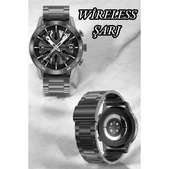 BUĞZ Suya Dayanıklı Dokunmatik Akıllı Saat Bluetooth 5.0, Sesli Asistan ve Sağlık Takibi - BUĞZ